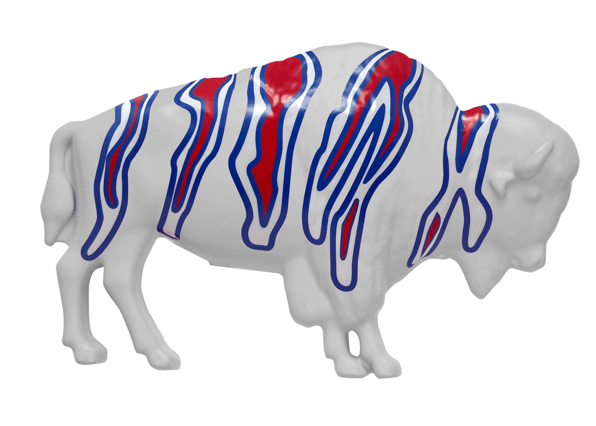 The Original Buffalo Zebra Lawn Ornament (White)