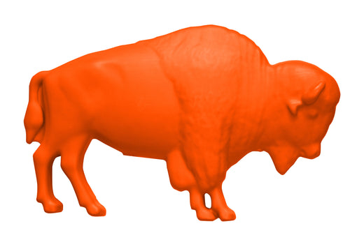 The Original Orange Buffalo Lawn Ornament
