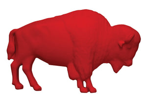 Red Buffalo Lawn Ornament