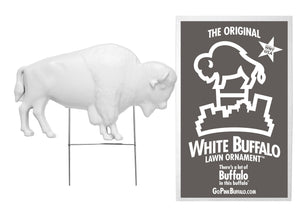 The Original White Buffalo Lawn Ornament