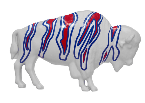 The Original Buffalo Zebra Lawn Ornament (White)