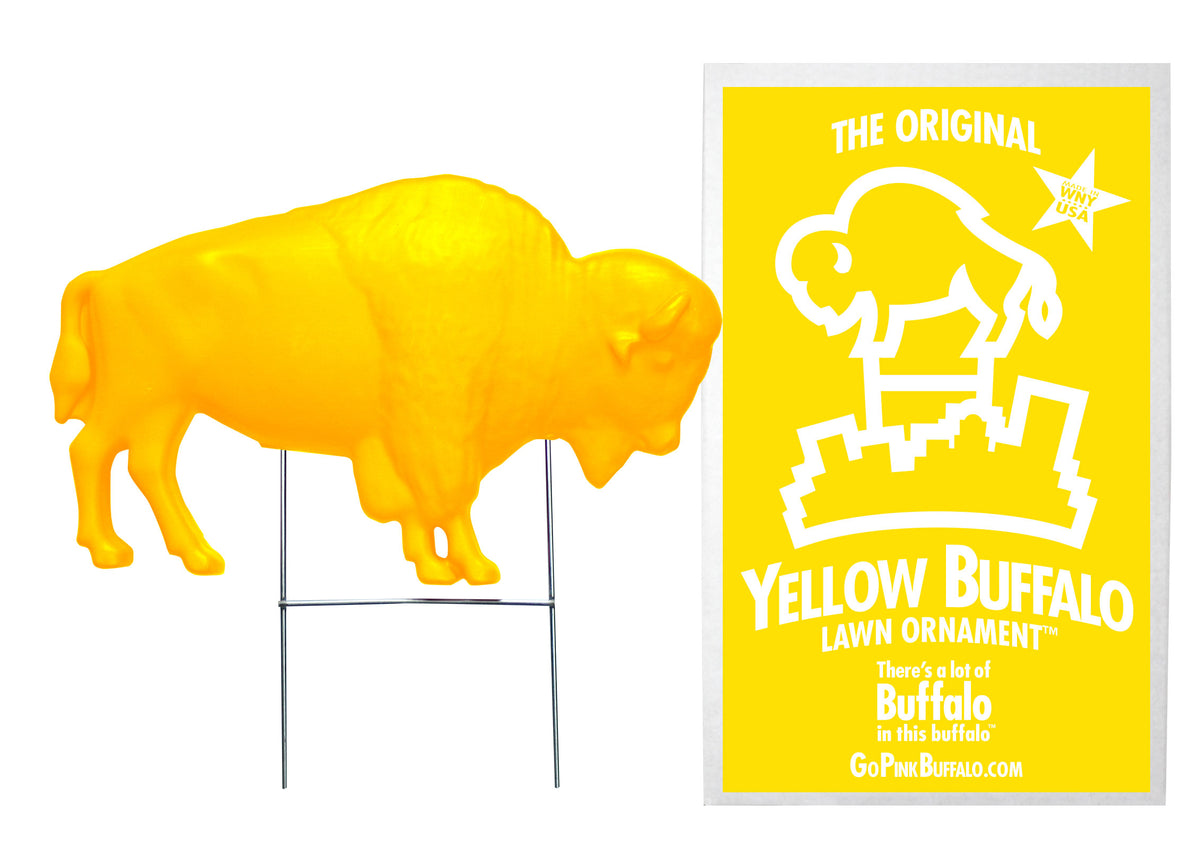 The Original Yellow Buffalo Lawn Ornament