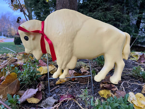 Custom Painted Buffalo Lawn Ornament - Butter Lamb #54