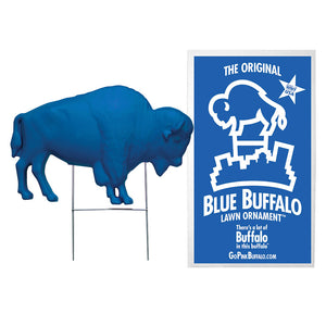 The Original Blue Buffalo Lawn Ornament on Stake with Box